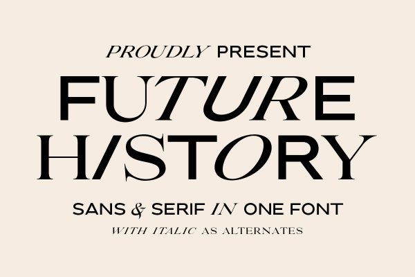 Future History - 2 in 1 Font