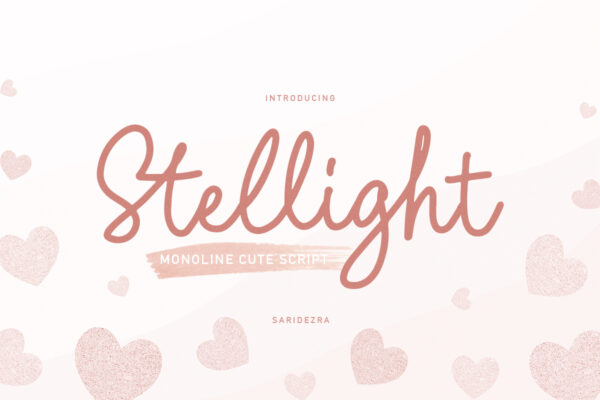 Stellight - Monoline Cute Script