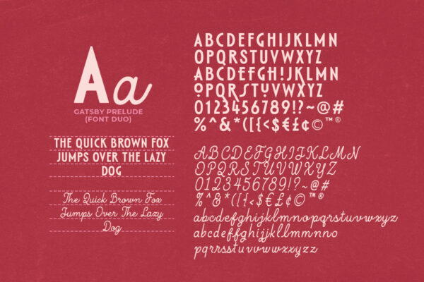 Gatsby Prelude - Art Deco Font Duo - Image 3