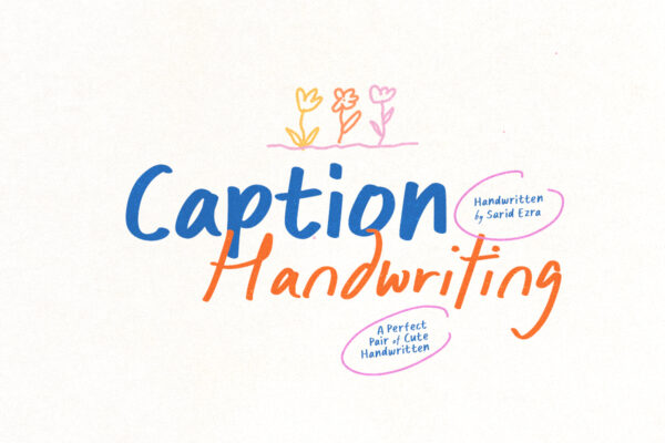 Caption Handwriting - Cute Font Duo