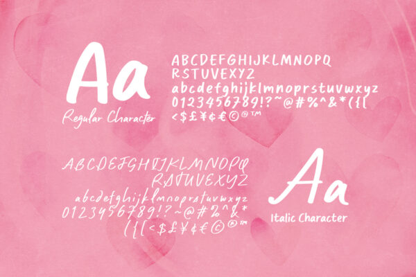 Caption Handwriting - Cute Font Duo - Image 3