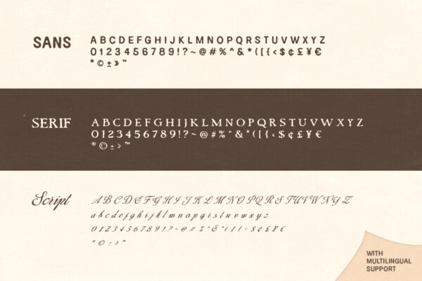 Country Bridge - Rough Font Trio - Image 9