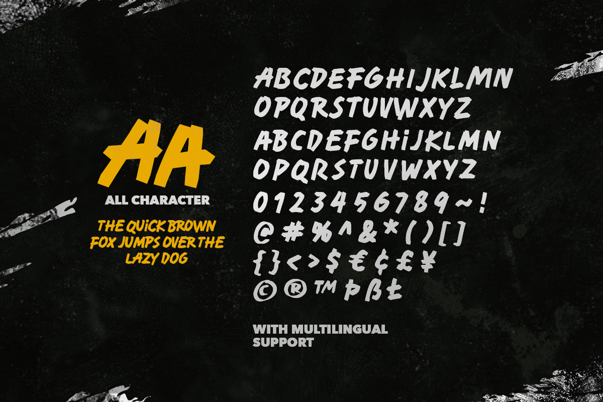 Heavy Warning - Display Brush Font - Image 9