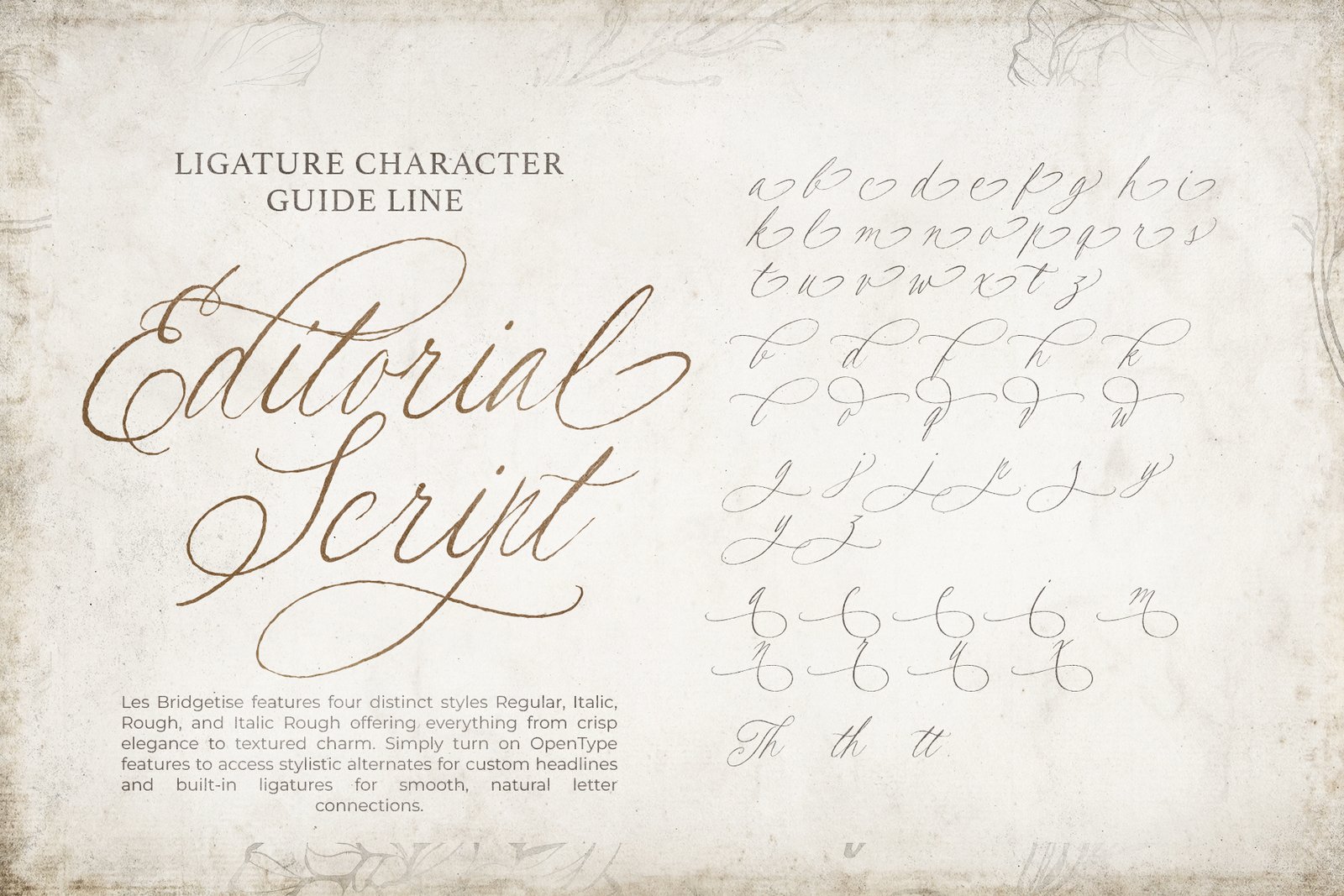 Les Bridgetise - Old Cursive Script - Image 7